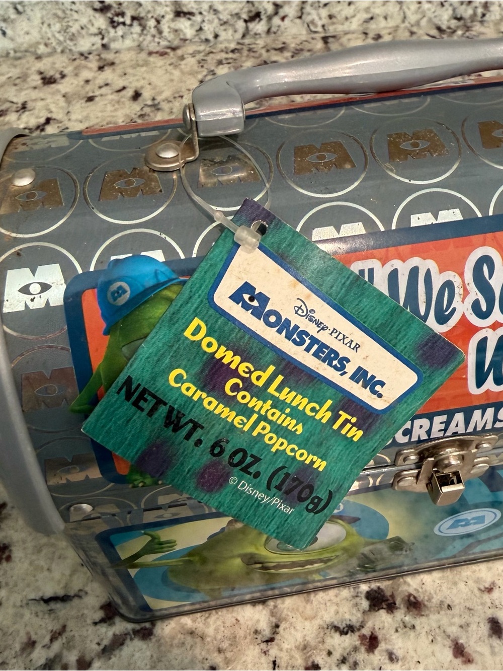 Monsters Inc. “We Scare Because We Care” Scream Team Leader Metal Dome Lunchbox - Picture 7 of 9